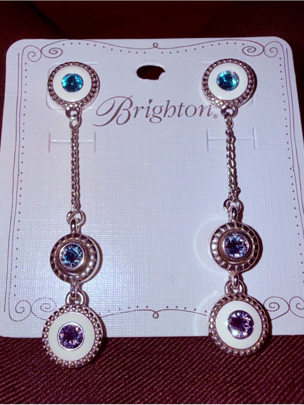 Brighton Halo Light post drop earrings
